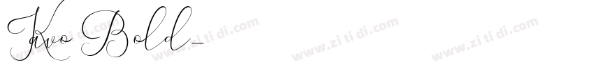 Kavo Bold字体转换